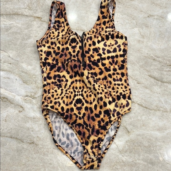 TOPSHOP Leopard Print Bodysuit | Size 6 - Picture 2 of 10